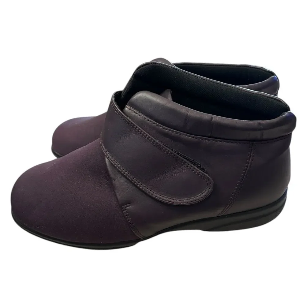 Cosyfeet Julia Loganberry Women's Extra Toe Room Ankle Boots Booties 10
